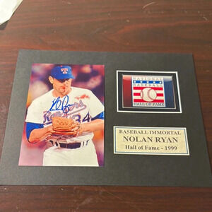 Nolan Ryan Hall of Fame Plaque